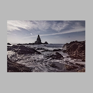 Puesta de sol en el Arrecife de las Sirenas - Cabo de Gata - Almería. © JGM